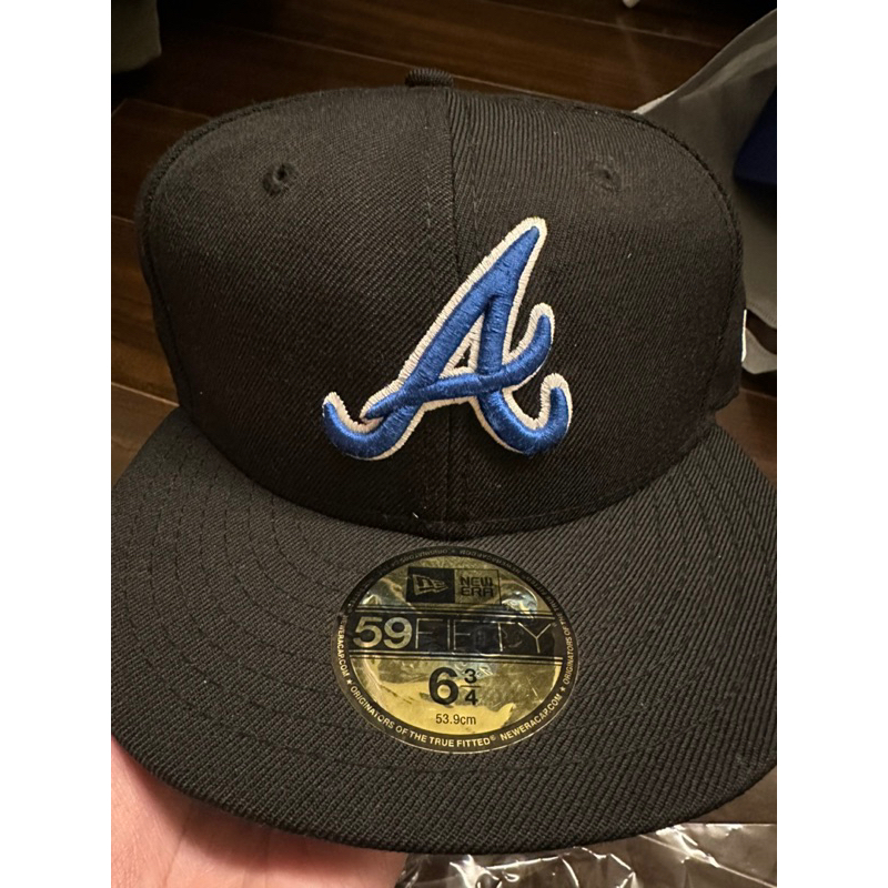 NEW ERA 59FIFTY 5950 MLB 球員帽 亞特蘭大 勇士  黑色全封帽