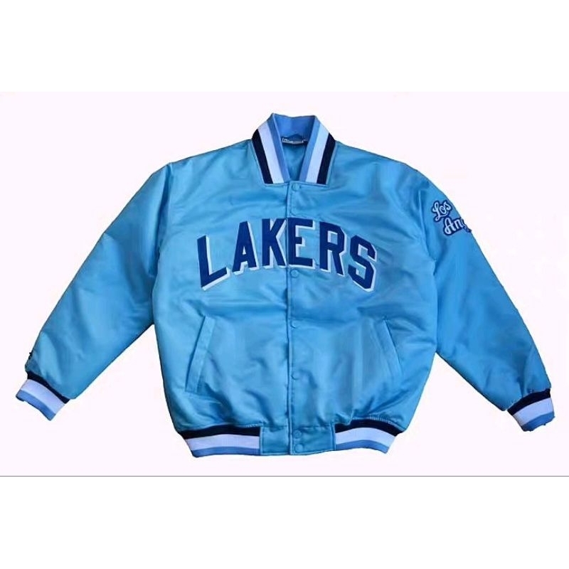 LAKERS 洛杉磯 湖人隊 棒球外套 夾克 嘻哈 饒舌 尺碼S~XXL