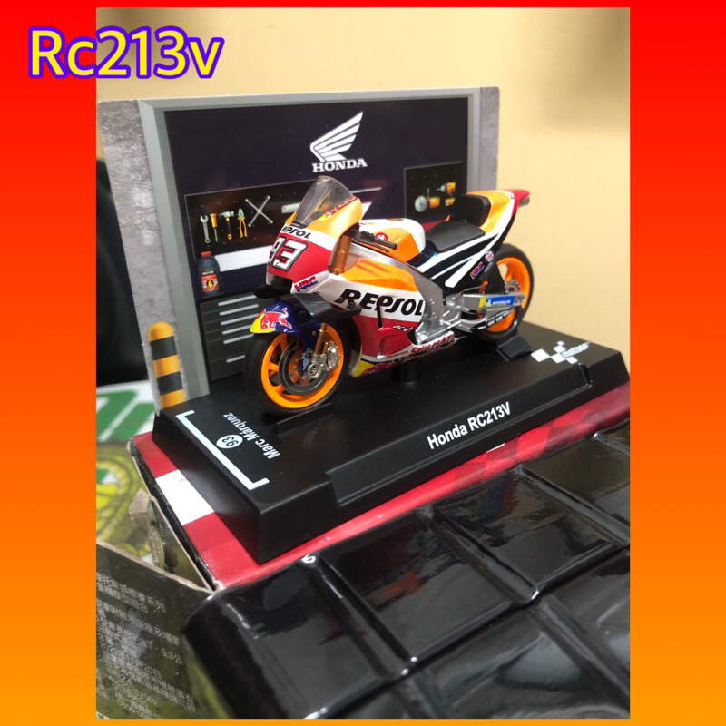 （絕版）7-11 motogp1:24重機模型Honda RC213V mm93
