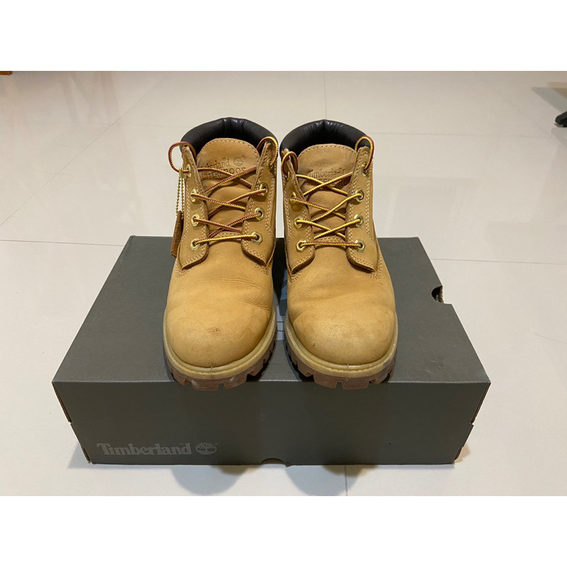 (二手)Timberland 小麥黃經典防水短靴 23061