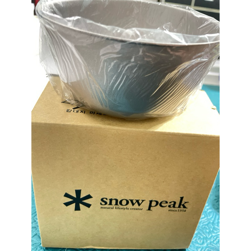 snow peak鈦金屬個人餐碗(全新）