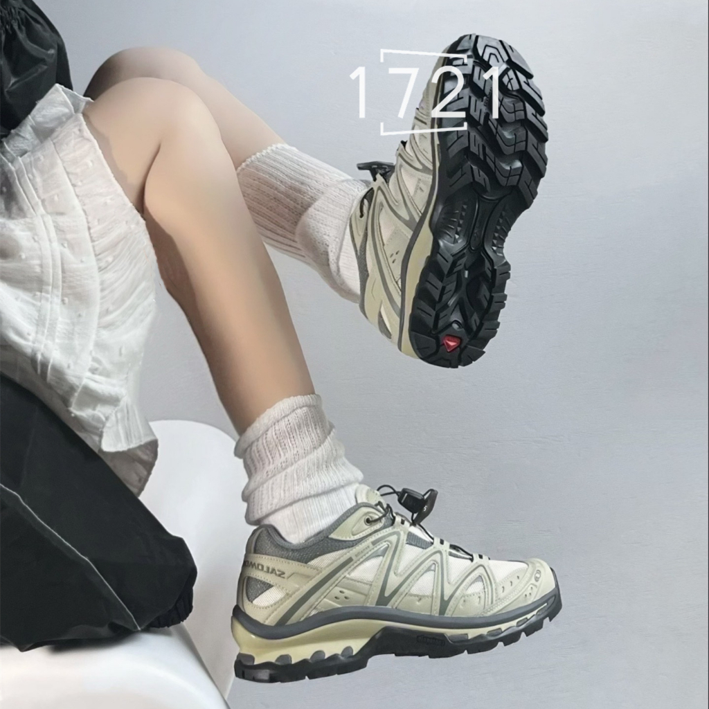 1721· Salomon XT-Quest 低筒 戶外功能鞋 運動 綠 男女同款 奶茶綠 417590