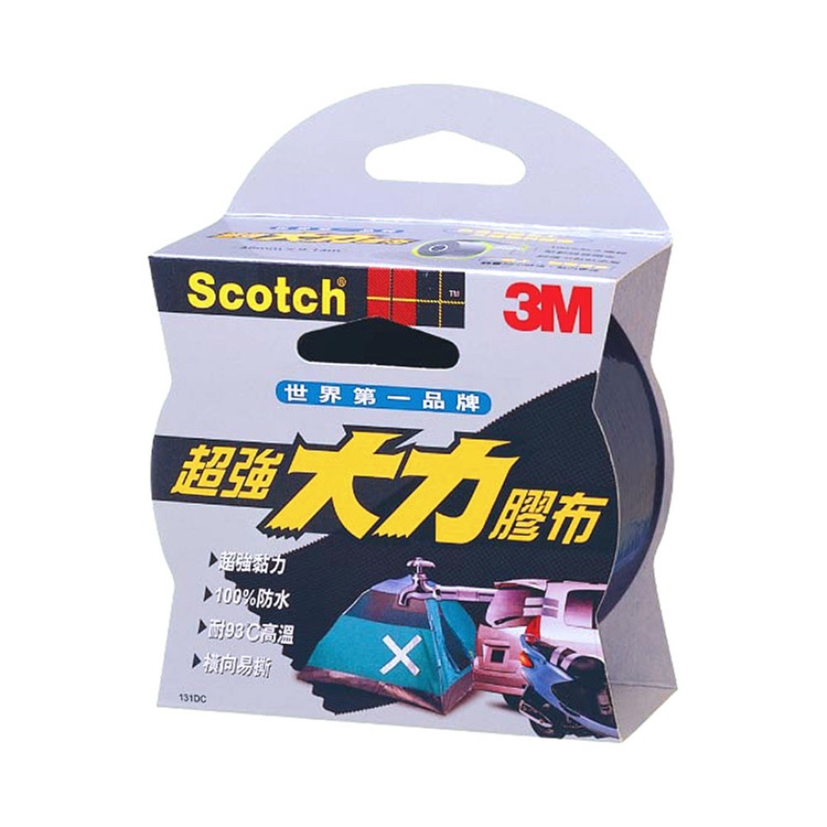 3M 131DC 黑色大力膠帶