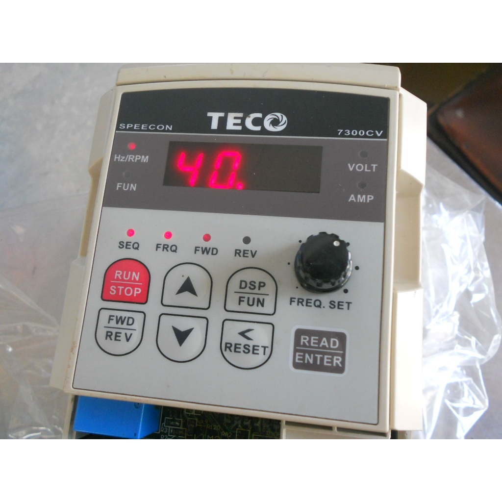 TECO 東元變頻器7300CV JNTHBCBA0001BC-U 1HP 0.75KW 三相 220V (D1)