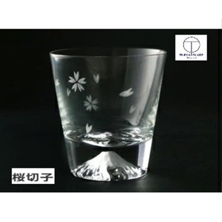 【一草一木】日本製 江戶硝子 田島硝子 富士山杯 櫻花款 附原廠木盒裝 威士忌杯 正版 附木盒 聖誕禮物