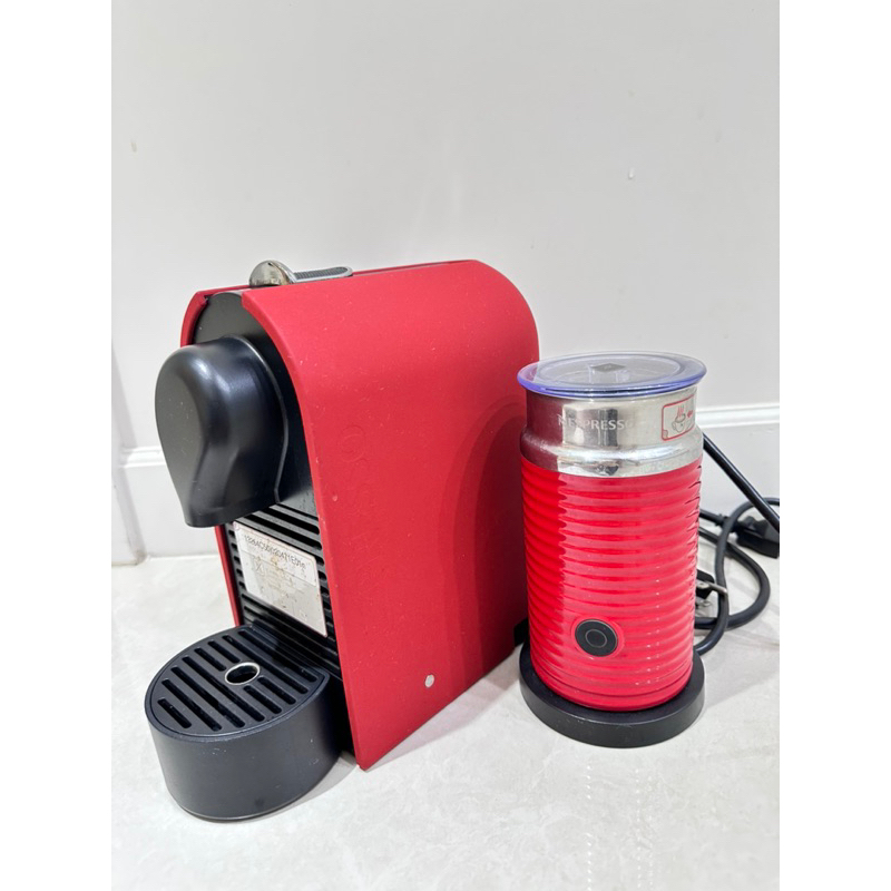 NESPRESSO 咖啡機+奶泡機 拿鐵/義式濃縮 奶泡機 3594-TW-RE AEROCCINO 3/紅