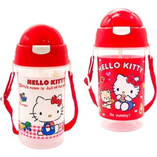 三麗鷗彈跳吸管水壺500ml-Hello Kitty/帕恰狗【臺灣正版現貨】