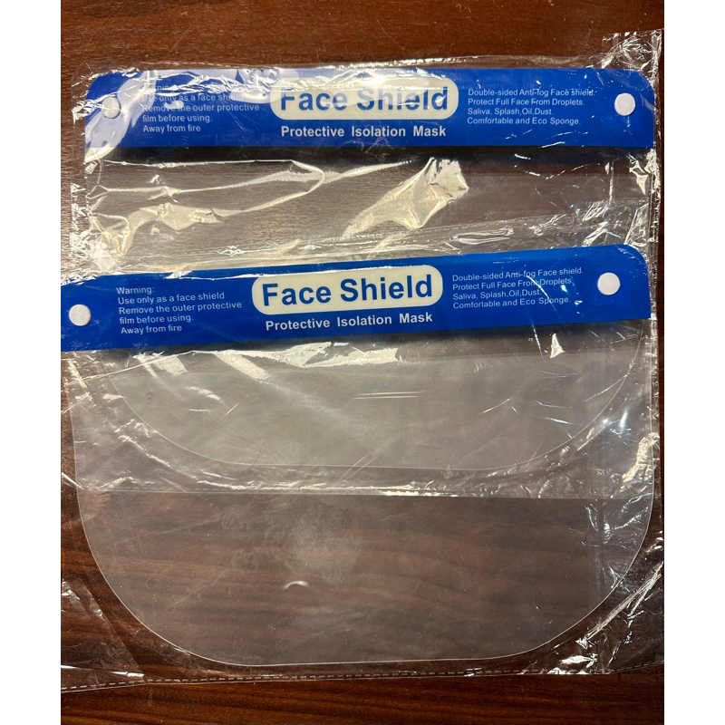 全新防疫面罩FACE Shield Protetive lsolation Mask 2入不拆售