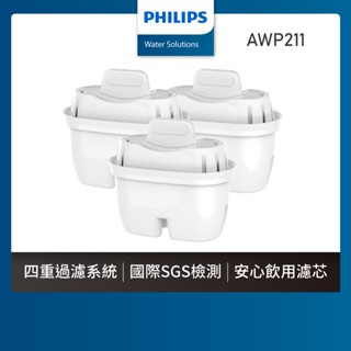 【飛利浦 Philips】AWP211 通用超濾多重過濾濾芯(兩盒)共6入-適用ADD5910/5980