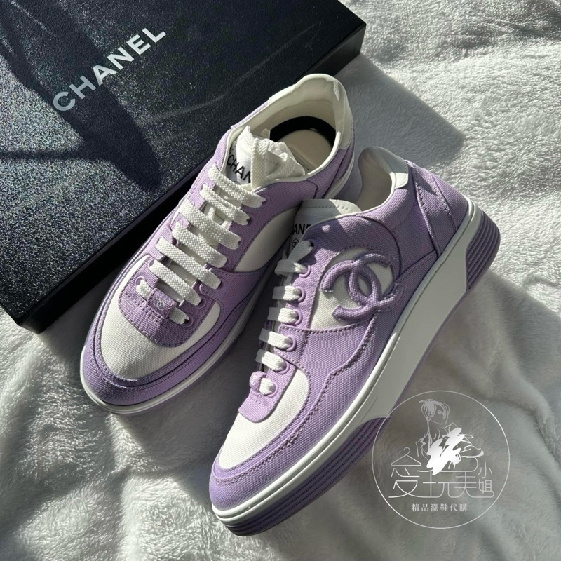 CHANEL 香奈兒 24C 紫色運動鞋 💜