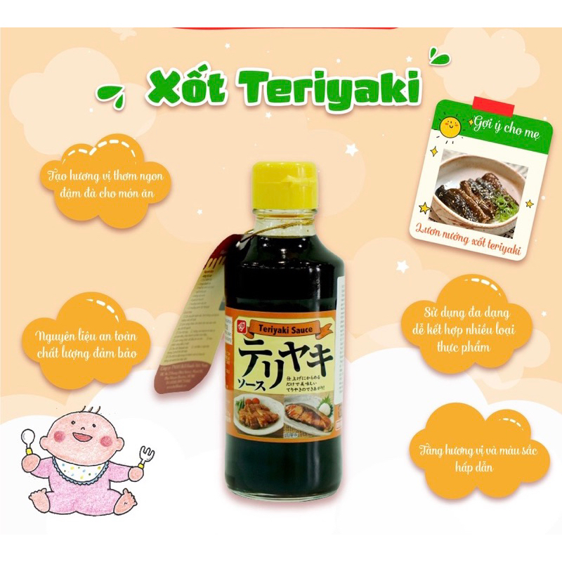「t2/2025」 Sốt Teriyaki Nhật Bản 250gram - Teriyaki Bell Food