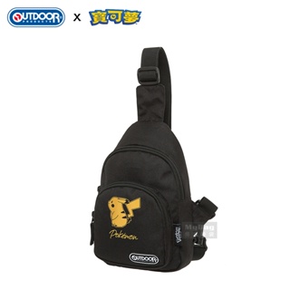 OUTDOOR 單肩包 金典皮卡丘 寶可夢 Pokemon 聯名款 斜背包 潮流小包 ODGO22S02 得意時袋
