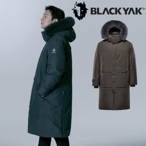 新品8折限時特賣❗️韓國 黑氂牛 Blackyak 男裝 ALAYA GTX 連帽防水長版羽絨大衣