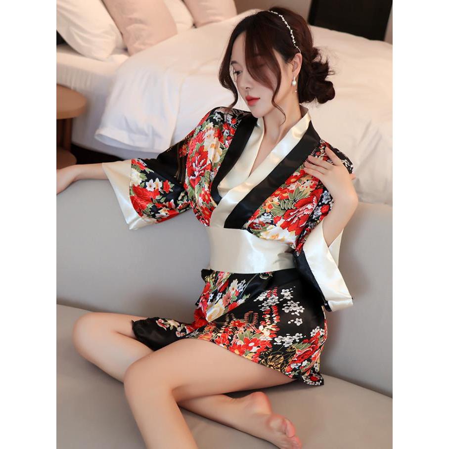 1686 日式和服復古開衫睡衣 情趣睡衣 性感櫻花和服 COS制服 誘惑少女可愛演出 改良日本和服 制服誘惑