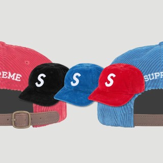 【QUEST】現貨 SUPREME 23FW CORDUROY S LOGO 6-PANEL 燈心絨 帽子 三色