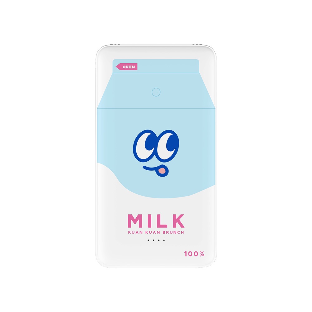 【TOYSELECT】KUAN Fresh Milk自帶雙線快充10000mAh行動電源