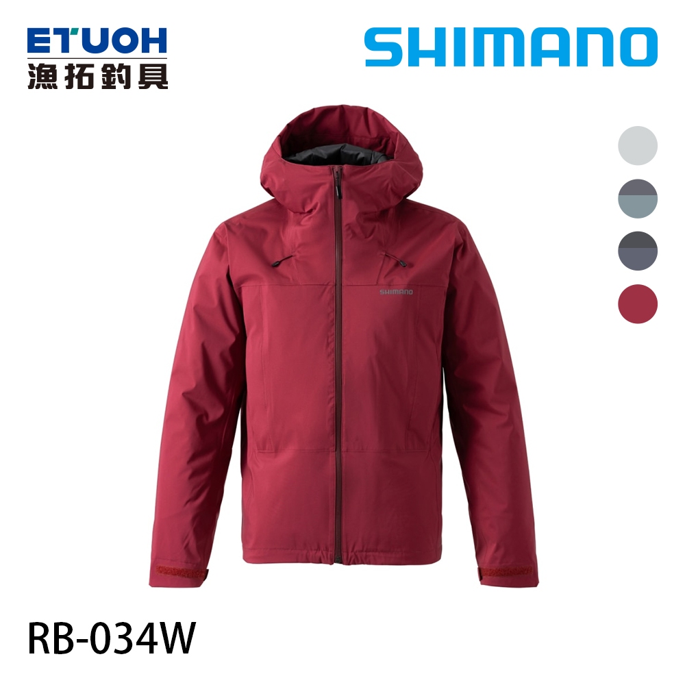 SHIMANO RB-034W 紅 [漁拓釣具] [保暖外套]
