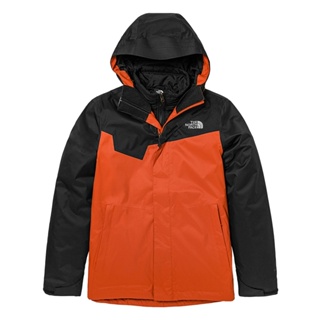 The North Face MFO MOUNTAIN HEAT 男 三合一防水外套 橘黑 NF0A4U7M6U2