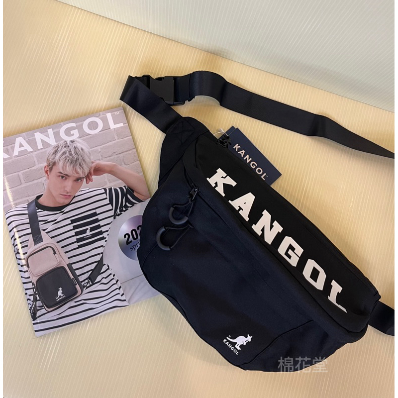 Kangol 🇬🇧袋鼠🦘63251781 基本款 字母 胸背包 腰包 胸包 $1280