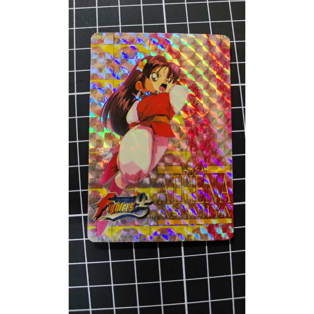 格鬥天王 閃卡 日版 戰鬥卡 萬變卡 SNK 1995 麻宮雅典娜 39 老卡片 收藏 電玩動漫