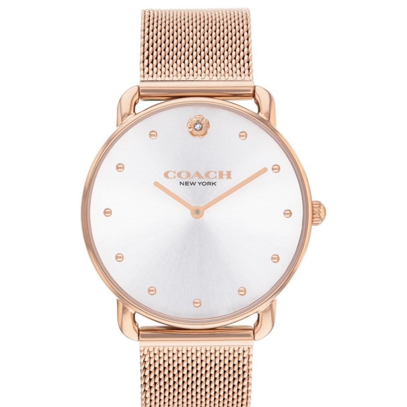 COACH 經典米蘭帶時尚腕錶-公司貨36mm/玫瑰金(CO14504209)