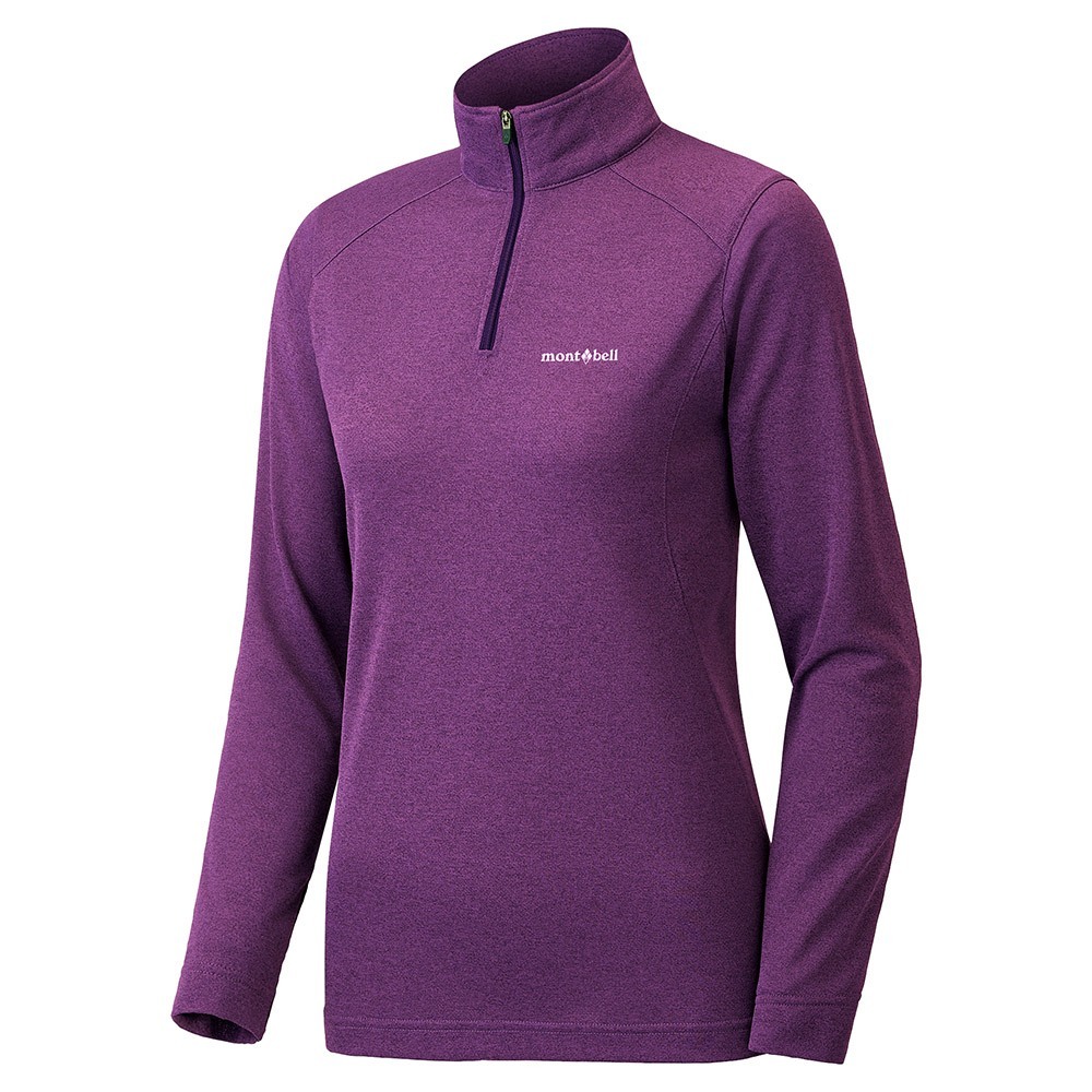 【mont-Bell】WICKRON ZEO 女款 長袖半門襟 1104941 『紫』吸濕排汗衣 中層衣 抗菌保暖