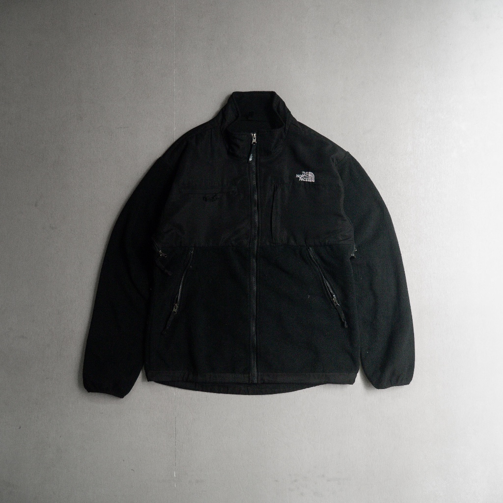 《白木11》THE NORTH FACE FLEECE DENALI JACKET 黑色 刷毛 高領 長袖 外套