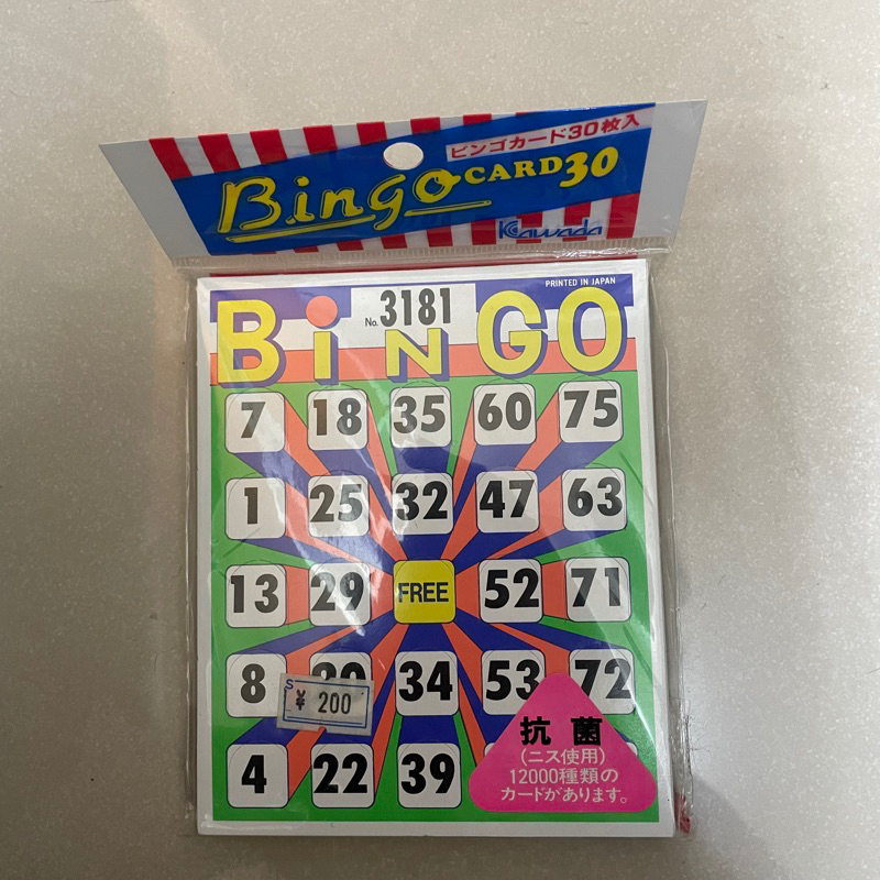 賓果卡/Bingo/30張入