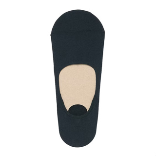現貨✨日本 MUJI 無印良品 女棉混輕薄腳跟防滑隱形襪 黑色 23-25cm