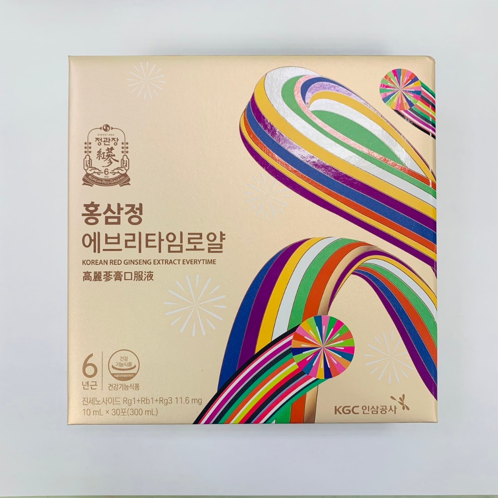 【全新】正官庄 高麗蔘精EVERYTIME 1盒組(10mlx30入/盒) 韓國機場購入