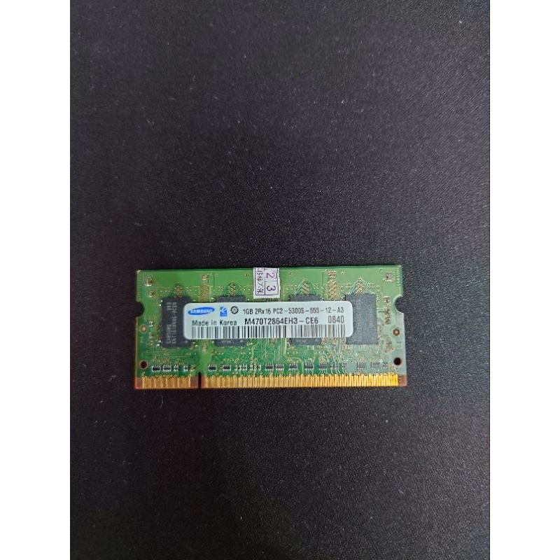 三星筆電 RAM 1GB 2Rx16 PC2-5300S-555-12-A3