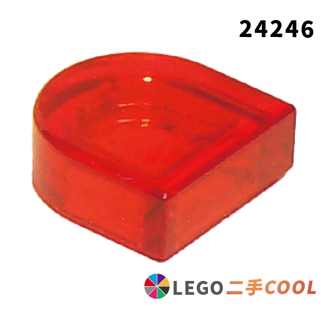 【COOLPON】正版樂高 LEGO 【二手】圓形板 1x1 半圓磚 24246 35398 35399 多色