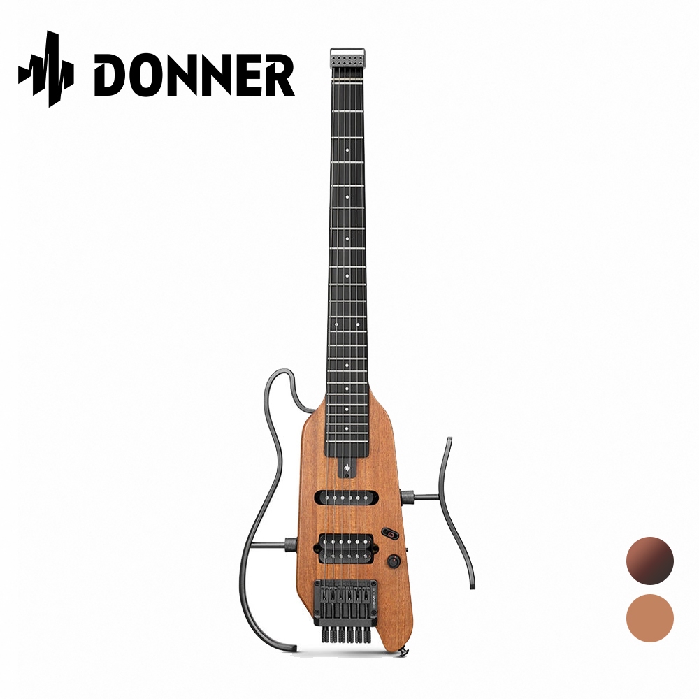 Donner HUSH-X 便攜式靜音電吉他 原木/漸層色【敦煌樂器】