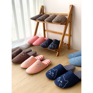 裝點貓生活｜貓咪刺繡室內拖鞋 靜音室內拖鞋 室內拖鞋 拖鞋 靜音 刺繡 棉質拖鞋 居家鞋