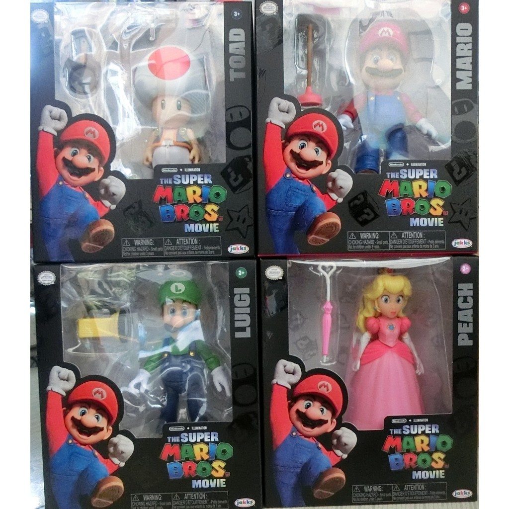 現貨 任天堂 超級瑪利歐 Super Mario 瑪利歐電影:5吋珍藏公仔 特價 一套4款