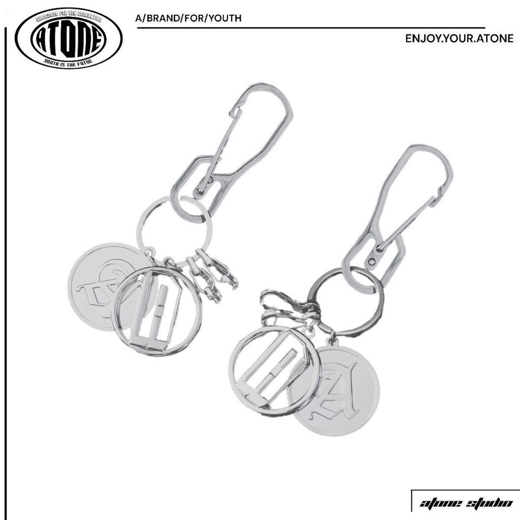 ATONE STUDIO 限定單品 鈦鋼Logo鑰匙圈 吊飾 “Key Ring”