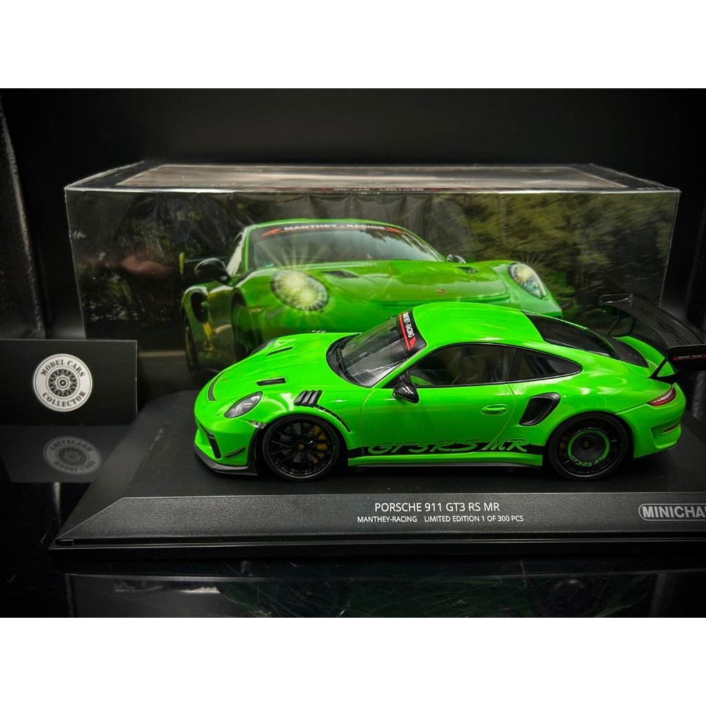 【收藏模人】Minichamps Porsche 911 (991.2) GT3 RS MR 綠色 1:18 1/18