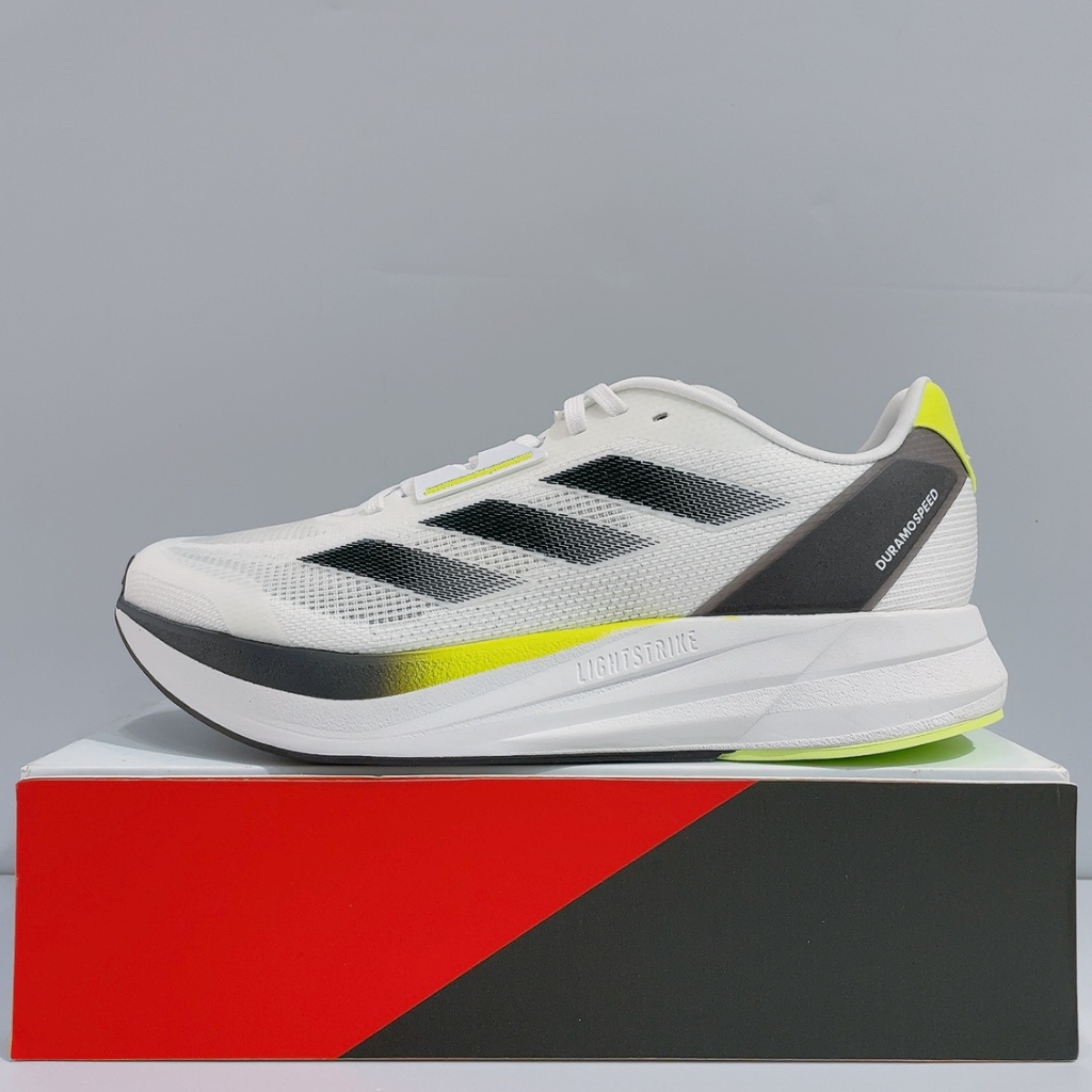 adidas DURAMO SPEED M 男生 白色 輕量 緩震 運動鞋 慢跑鞋 ID8356