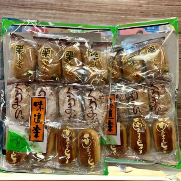 🐾 日新堂 味道樂銘菓 日式和風糕餅 栗子燒 燒菓子 栗小倉 日本菓子 饅頭 綜合饅頭菓子