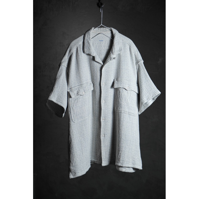 Porter Classic SASHIKO SUPER LIGHT KEROUAC SHIRT - White