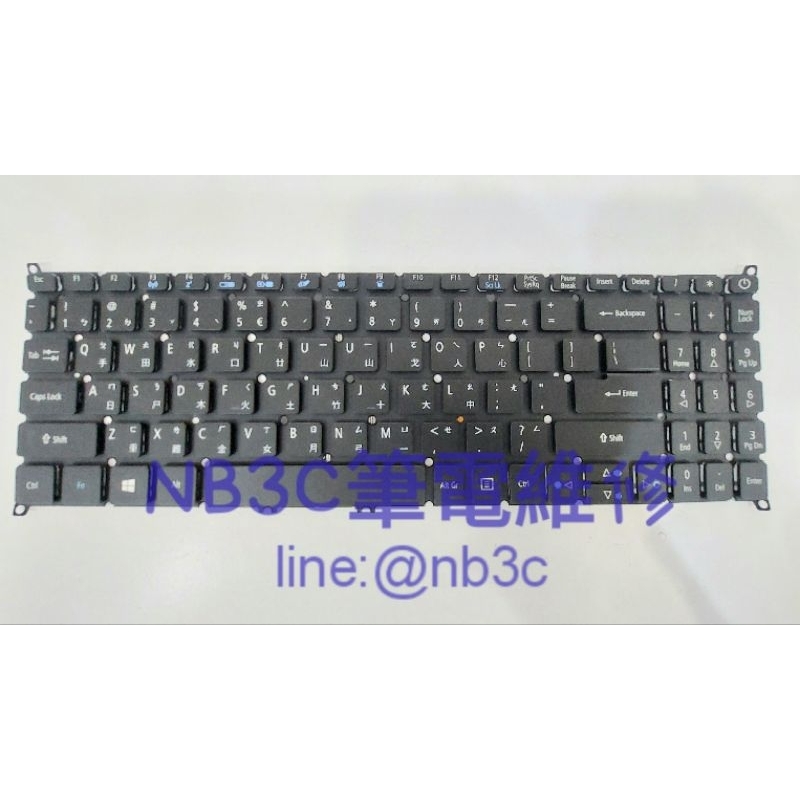 【NB3C 大台中筆電維修】ACER SF315-51 SF315-41 A715 鍵盤 筆電鍵盤 中文鍵盤 背光鍵盤