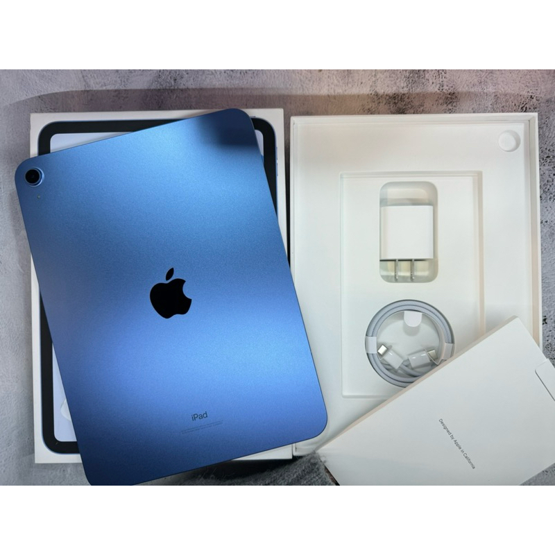 最高折＄5000♠️福利機 iPad 10 256G wifi 藍色 台灣貨 2024/5/31 100%