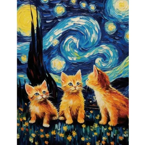 💖啾2💖貓星人主角 8款 現貨 【日本製】貓咪 藝術畫 精品 相框畫 吶喊 星空 猫