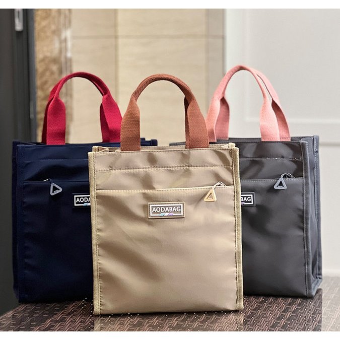 【小桃女包】(HB78) 尼龍防潑水。手提包。小手提。便當袋。