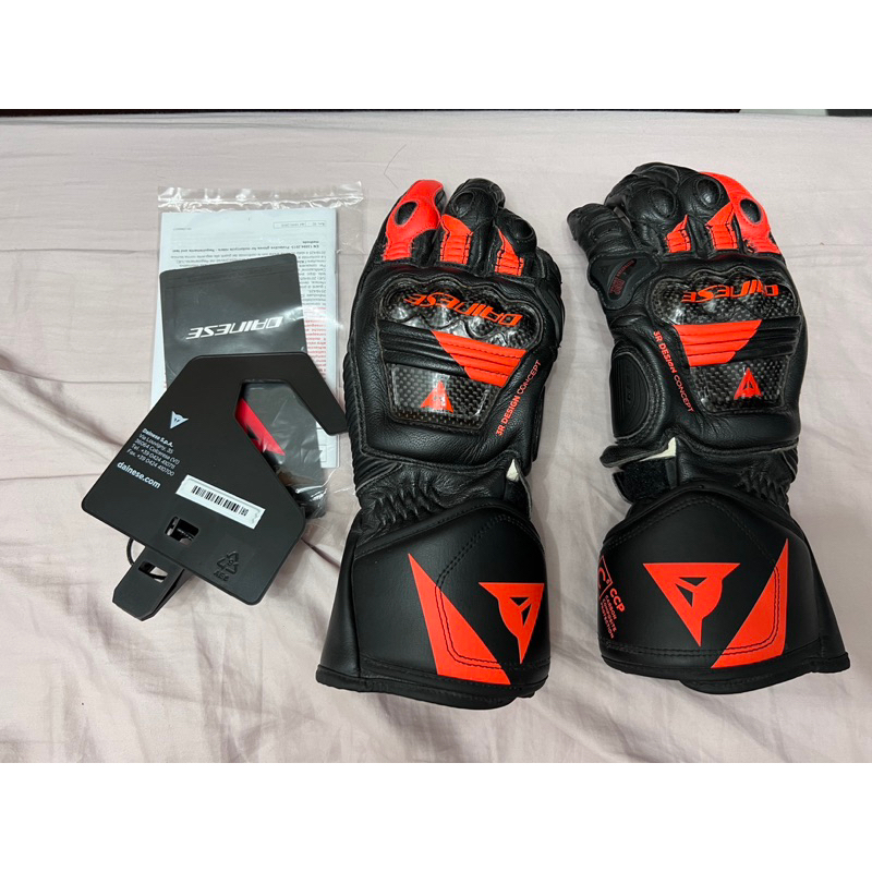 DAINESE DRUID 3 GLOVES 黑紅 防摔手套 長手套