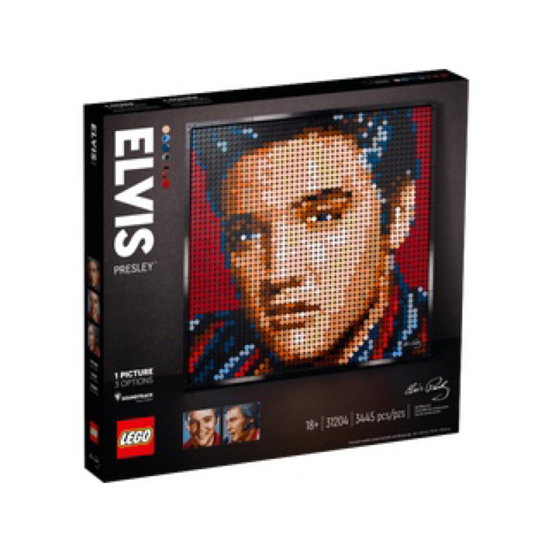 💗芸芸積木💗!!全新正版現貨!! LEGO 31204 貓王 Elvis Art系列 積木掛畫 拼豆北北桃面交 聖誕禮物