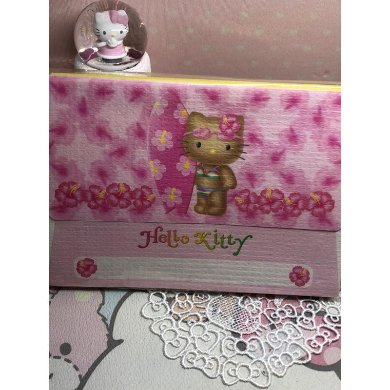 日本帶回來的早期收藏品塞黑娃娃Hello Kitty信封有四種圖形加貼紙收藏品