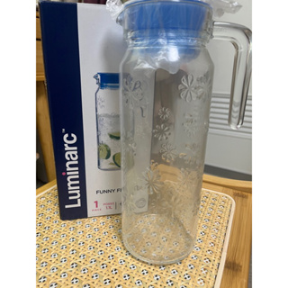 Luminarc 花紋玻璃水壺1.1L