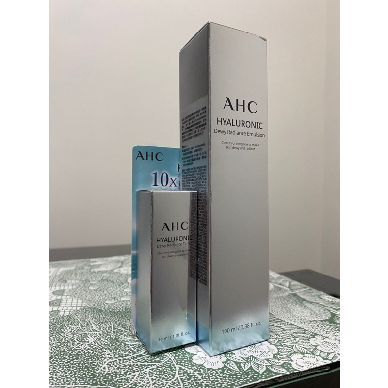 【AHC】超能玻尿酸保濕肌亮乳液100ml⭐️贈~保濕機能水30ML【即期】