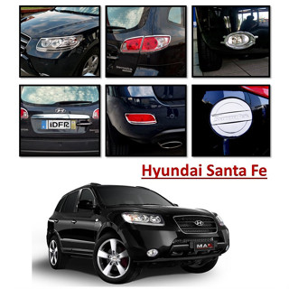 圓夢工廠 Hyundai 現代 Santa fe 06~12 鍍鉻銀 車燈框 霧燈框 反光片框 油箱蓋 後箱飾條